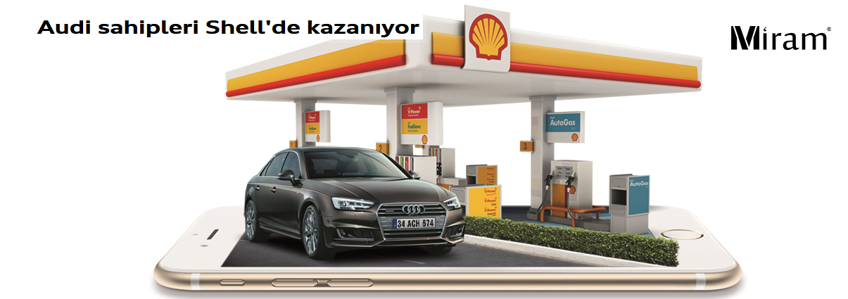 Audi sahipleri Shell'de kazanıyor.